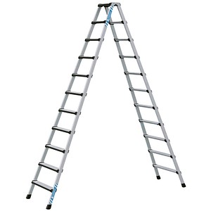 4003866414307 - Comfortstep b Stehleiter mit gepolsterter Stufen-Vorderkante 2x11 Stufen - Zarges