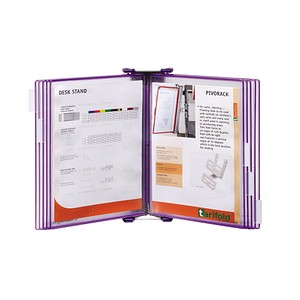 3377994141789 - tarifold Wand-Sichttafelsystem Candy Line 414178 DIN A4 violett mit 10 St Sichttafeln 1 St