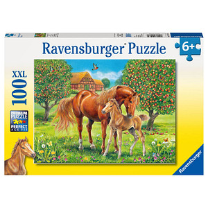 4005556105779 - XXL Pferdeglück auf der Wiese Puzzle 100 Teile