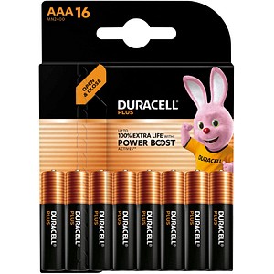 Duracell Alkaline Batterien Plus Extra Life Micro AAA, 1,5 V, 16 Stück - Bild 4