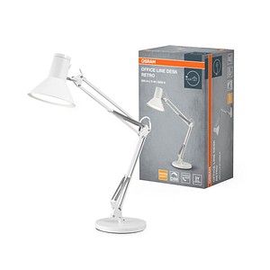 OSRAM Office Line Desk Retro LED Tischlampe weiß 9 W