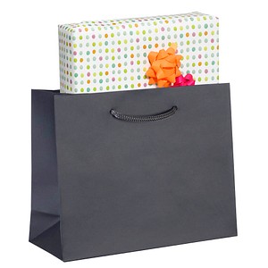 VP Papier-Tragetaschen anthrazit 25,0 x 20,0 cm, 25 St.