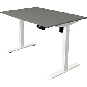 4044917437265 - Move 1 Elektrisch Höhenverstellbar Sitz-Stehschreibtisch Rechteckig Graphit T-Fuß 1200 (B) x 800 (T) x 1230 (H) mm Melamin Stahl