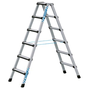 4003866414352 - Zarges Comfortstep B Stehleiter mit gepolsterter Stufen-Vorderkante 2x6 Stufen