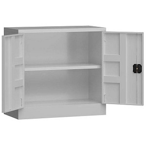 4061815554047 - - Metallschrank abschließbar Flügeltürenschrank 2 oh 750 x 800 x 380 mm lichtgrau X-530300 - grau 4061815554047 - - Metallschrank abschließbar Flügeltürenschrank 2 oh 750 x 800 x 380 mm lichtgrau X-530300 - grau