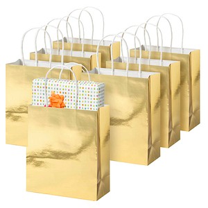 4001868136937 - Papiertüten GOLD S gold glänzend 10 St