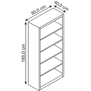 4025314774160 - Aktenregal 9160000S10000 m Rückwand 5OH 1950x930x400mm lgr 4025314774160 C+P-Möbel 4025314774160 - Aktenregal 9160000S10000 m Rückwand 5OH 1950x930x400mm lgr 4025314774160 C+P-Möbel