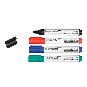 Legamaster Boardmarker-Set TZ100, 7-110594, Etui, 4-farbig sortiert, 1,5-3mm Rundspitze 8713797025881 Legamaster 4 Stück
