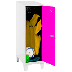 8425437120428 - Spind SIMONLOCKER DISM SINGLE weiß pink 8425437120428 1 Schließfach 300 x 500 x 1015 cm 8425437120428 Simonrack