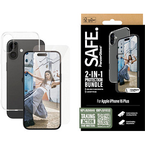 SAFE. by PanzerGlass™ 2-in-1 Schutz-Set für Apple iPhone 16 Plus