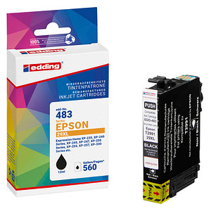 edding EDD-483  schwarz Druckerpatrone kompatibel zu EPSON 29XL / T2991XL