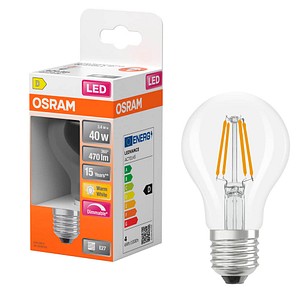 OSRAM LED-Lampe Superstar Classic A40 E27 3,4 W klar, 1 St.