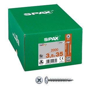 4003530109744 - Universalschrauben Z2 Rückwandkopf WIROX 0281010350352 35 mm x 35 mm 4003530109744 2000 Stück