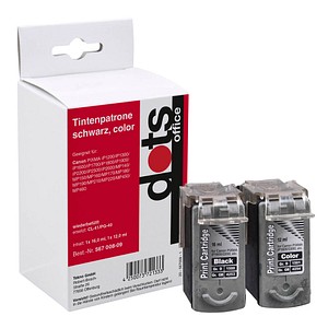 4250073721333 - Druckerpatrone 15004031-DOTS kompatibel zu Canon PG-40 CL-41 Multipack schwarz color (cyan magenta gelb) 4250073721333 D 2 Stück 4250073721333 - Druckerpatrone 15004031-DOTS kompatibel zu Canon PG-40 CL-41 Multipack schwarz color (cyan magenta gelb) 4250073721333 D 2 Stück