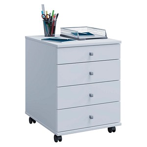 4051814376450 - Ebuy24 - Lona Büro Kommode Schubladenabschnitt Kassette auf Rädern mit 4 Schubladen Weiß - Weiß 4051814376450 - Ebuy24 - Lona Büro Kommode Schubladenabschnitt Kassette auf Rädern mit 4 Schubladen Weiß - Weiß