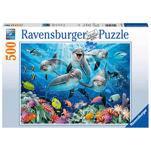 Ravensburger Delfine im Korallenriff Puzzle, 500 Teile