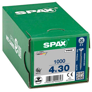 SPAX® Universalschrauben Z2 Senkkopf WIROX 30mm  x 4 mm, 1000 St.