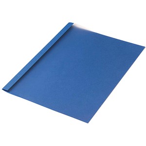 50 LMG Thermo-Bindemappen blau Leinenkarton für 40 – 55 Blatt