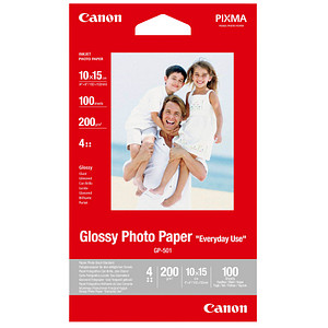Canon Fotopapier GP-501 10,0 x 15,0 cm hochglänzend 200 g/qm 100 Blatt