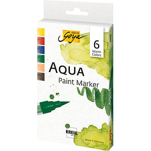 4000798118839 - 6 SOLO Goya Warm Color Aquarellmarker farbsortiert 4000798118839 6 Stück