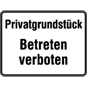 4044589015778 - Hinweisschild Betreten verboten rechteck 330 x 250 cm 4044589015778 SafetyMarking