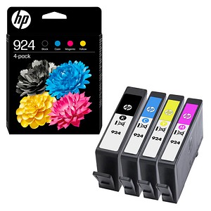 HP 924 (6C3Z1NE) schwarz, cyan, magenta, gelb Druckerpatronen, 4er-Set