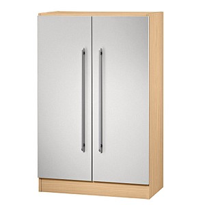 4032062023860 - HAMMERBACHER Aktenschrank Sira V7550 6 S RE buche silber 2 Fachböden 800 x 420 x 1270 cm