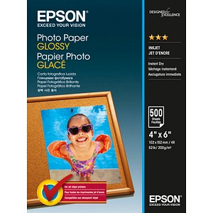 EPSON Fotopapier S042549 10,0 x 15,0 cm glänzend 200 g/qm 500 Blatt