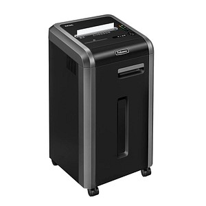 Fellowes Microshred 225Mi Aktenvernichter mit Partikelschnitt P-5, 2 x 12 mm, bis 13 Blatt, schwarz