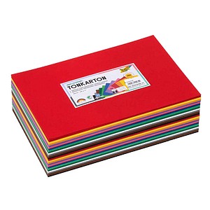 folia Tonpapier farbsortiert 180 g/qm 300 Blatt