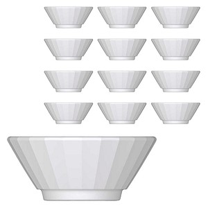 BAUSCHER Schalen EDGE weiß 0,10 l, 12 St.