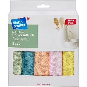 4305615531175 - flink & sauber Mikrofasertücher Polyester 60 °C waschbar 5 St 4305615531175 - flink & sauber Mikrofasertücher Polyester 60 °C waschbar 5 St