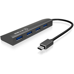 RaidSonic ICY BOX® USB-Hub IB-AC6405-C 4-fach grau