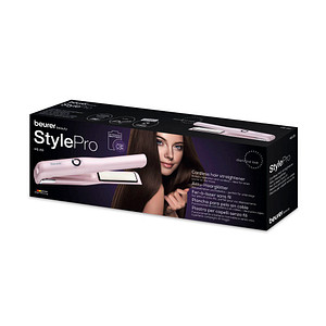 4211125593315 - Beurer HS 20 Akku Haarglätter rosa Keramikplatten 3 tempStufen 59331