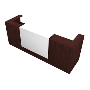 Empfangstheke wenge/weiß