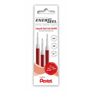 4016284346341 - 3 EnerGel Gelschreiberminen rot 4016284346341 3 Stück