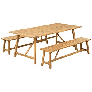 Garden Pleasure Sitzgruppe SYDNEY, braun Holz, 3-teilig