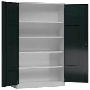 4061815565333 - Stahlschrank ClassiXXL X-530388 anthrazit lichtgrau 1200 x 600 x 1945 cm aufgebaut  4061815565333 LÜLLMANN