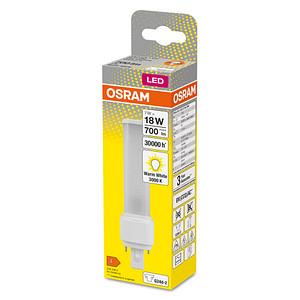 OSRAM Kompaktleuchtstofflampe DULUX D G24 d-2 18 W matt