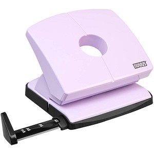 Novus Bürolocher B220 ColorID 2.0 025-0652, pretty lilac, bis 3mm 20 Blatt, mit Anschlagschiene 4009729079027 Novus