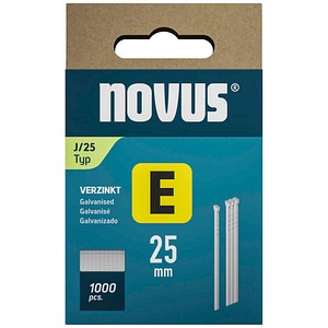 4009729081815 - 1000 novus Tackerklammern Nägel 25 mm