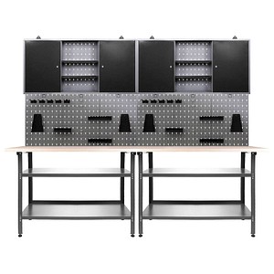 Nobbi Werkbank-Set grau 240,0 x 60,0 cm