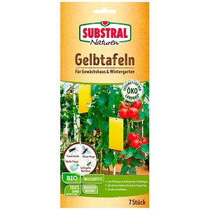 SUBSTRAL® Naturen® Fruchtfliegenfalle Gelbtafeln Bio gelb, 7 St.