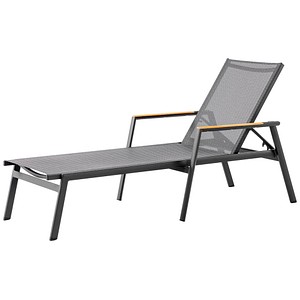 BEST Sonnenliege Paros anthrazit Aluminium