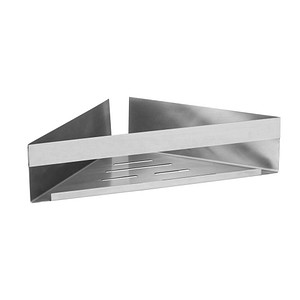 4008838376515 - Turbo-Loc® Eckablage Genova Matt Befestigen ohne Bohren mit Spezial-Klebepad Silber matt Edelstahl rostfrei matt - silber matt - Wenko 4008838376515 - Turbo-Loc® Eckablage Genova Matt Befestigen ohne Bohren mit Spezial-Klebepad Silber matt Edelstahl rostfrei matt - silber matt - Wenko