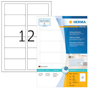 960 HERMA Adressetiketten weiß 88,9 x 46,6 mm