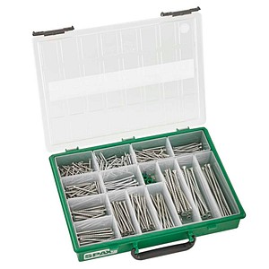 4003530246609 - Sortiment Koffer Schrauben-Set mit 14 Abmessungen 387 Stück Senkkopf T-STAR plus WIROX - 4000001991169