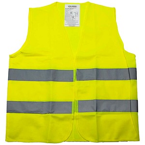 4011166131121 - LEINA-WERKE Kinder-Warnweste neongelb passend für Kinder mit einer Größe von 122m - 140m