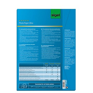 4004360994883 - Fotopapier Ultra IP 641 A4 für Inkjet 260g superweiß hochglänzend einseitig bedruckbar 4004360994883 50 Blatt