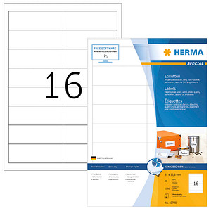 1.280 HERMA Etiketten weiß 97,0 x 33,8 mm
